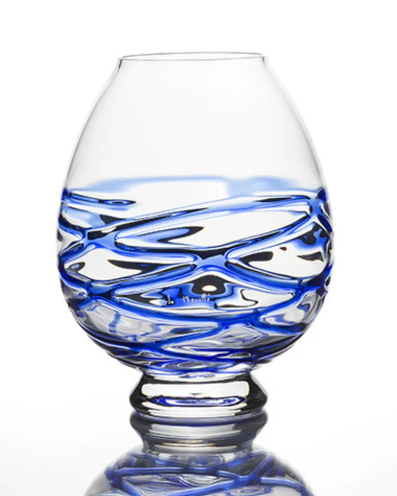 Carlo Moretti | Emporio Sirenuse Champagne Bar Candle Holder- Blue