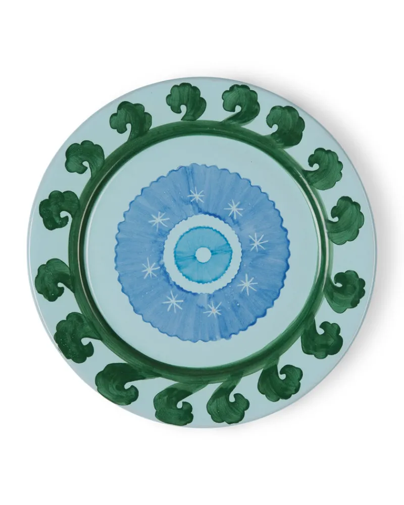 Suzani | Charger Plates | Emporio Sirenuse Circle Charger Plate BlueGreen