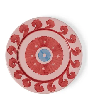 Suzani | Charger Plates | Emporio Sirenuse Circle Charger Plate PinkRed
