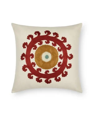 Pillow Cases | Emporio Sirenuse Circle Cushion Cover Rust