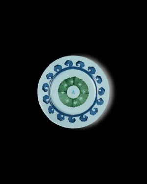 Suzani | Dessert Plates | Emporio Sirenuse Circle Dessert Plate BlueGreen