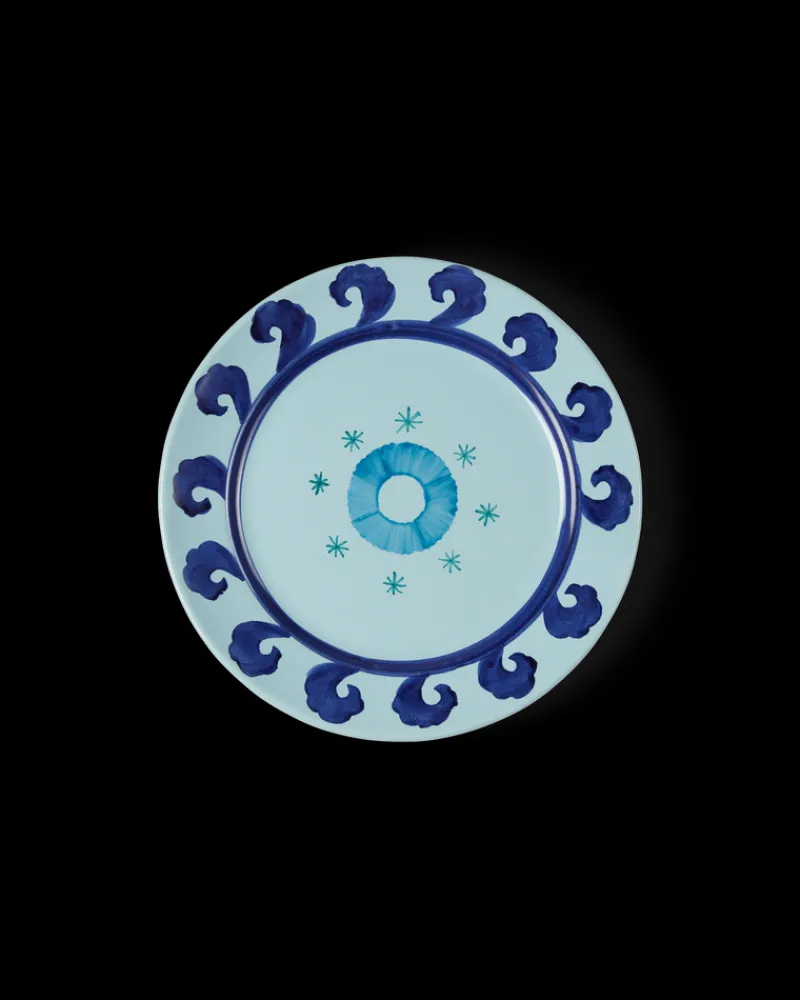 Suzani | Dinner Plates | Emporio Sirenuse Circle Dinner Plate BlueTeal