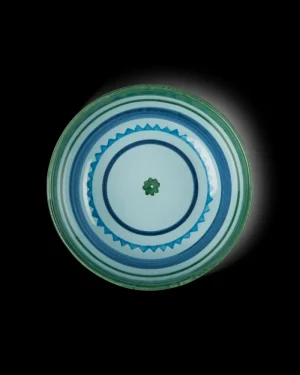 Suzani | Bowls | Emporio Sirenuse Circle Large Bowl BlueGreen