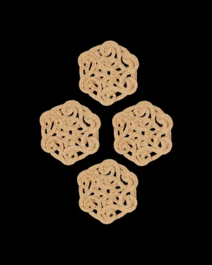 Placemats & Coasters | Emporio Sirenuse Coasters - Set of 4 Natural