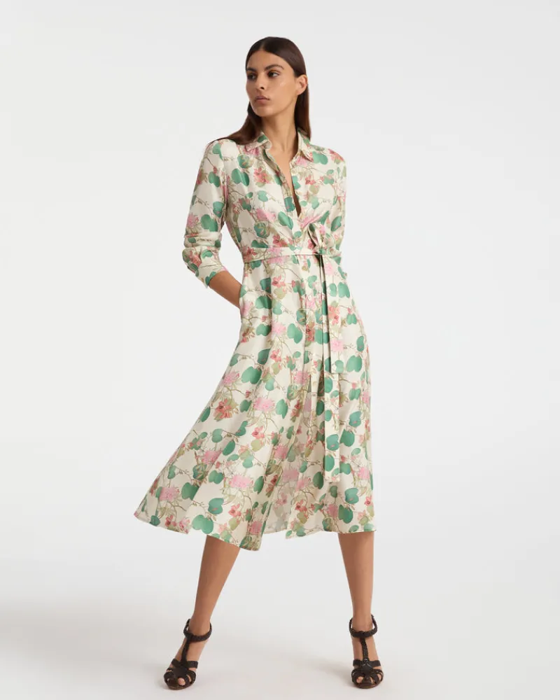 Dresses | Emporio Sirenuse Fabrizia Dress in Dragonfly Print White