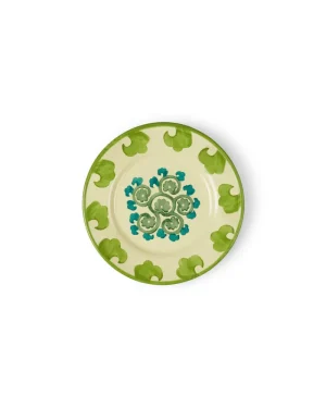 Suzani | Dessert Plates | Emporio Sirenuse Flower Dessert Plate PinkBlueRed