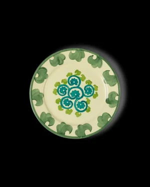 Suzani | Dinner Plates | Emporio Sirenuse Flower Dinner Plate YellowGreen