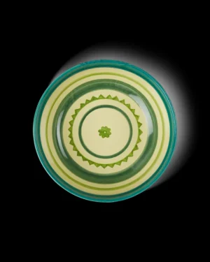 Suzani | Bowls | Emporio Sirenuse Flower Large Bowl YellowGreen