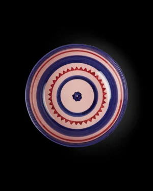 Suzani | Bowls | Emporio Sirenuse Flower Large Bowl PinkBlueRed