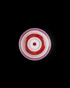 Suzani | Bowls | Emporio Sirenuse Flower Small Bowl WhitePurple