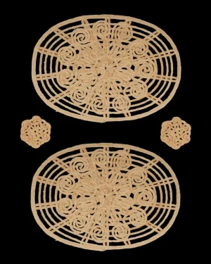 Placemats & Coasters | Emporio Sirenuse Oval Placemats and Coasters - Set of 2 Natural
