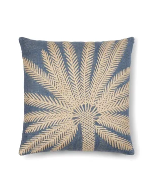 Pillow Cases | Emporio Sirenuse Palm Cushion Cover Indigo