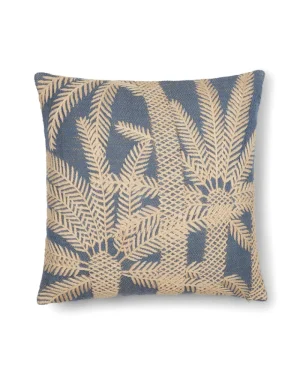 Pillow Cases | Emporio Sirenuse Palm Cushion Cover Indigo