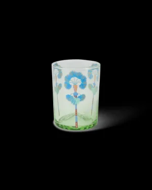 Tumblers | Emporio Sirenuse Palm Tumbler Glass Green
