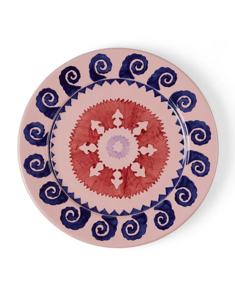 Suzani | Charger Plates | Emporio Sirenuse Sun Charger Plate PinkBlueRed