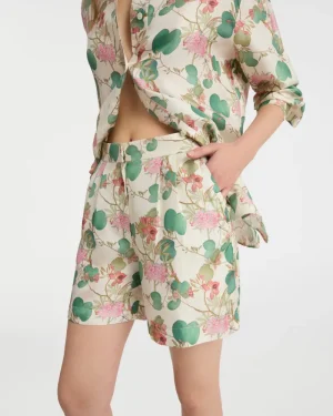 Matching Sets | Shorts & Pants | Emporio Sirenuse Tamu Shorts in Dragonfly Print White